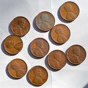 10 Sharp 1931 D Lincoln Cents