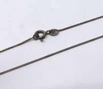 Vintage Sterling Silver Chain Necklace