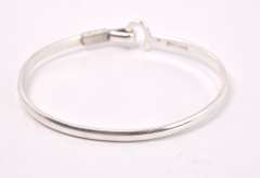 Hook Clasp Bracelet in Sterling Silver