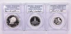 (3) Gem Pf & PR69DCAM 1976-S Quarter/Half Dollar/Silver Dollar PCGS