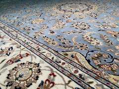 FINE SILK & WOOL KASHAN RUG 8x10.4