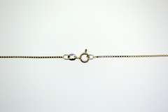 Italian Sterling Silver Chain With Color Stone Pendant