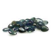 8.57ct blue green Sapphire set from Madagascar