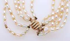 Multi Strand Fresh Water Pearl Necklace