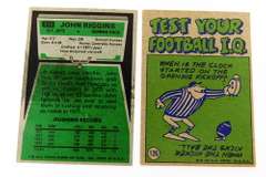 2 John Riggins Football Cards