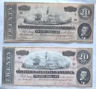 2 $ 20 Feb 17 1864 Series CSA Notes. T-67.