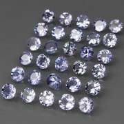 Glittering 5.55ct bright blue violet Tanzanite set