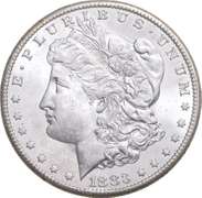 1883-CC Morgan Silver Dollar