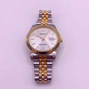 Men's Stainless Steel Diver Watch with Day Date