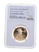 PF70 UCAM 2011-W $25 American Gold Eagle - 25th Anniversary - NGC