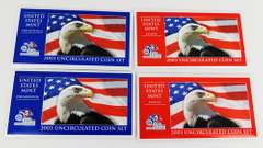 4 - 2003 Uncirculated U.S. Mint Coin Sets