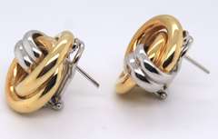 Fabulous 18kt Interlocking Circle Earrings