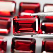Ravishing wine red 10.84ct untreated Garnet set