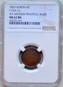 1863 Ira Meyhew Practical Book Albion Michigan CWT NGC MS 62