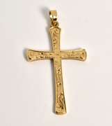 Cross Pendant with Beautiful Engraving
