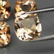 Gorgeous cushion cut 14.81ct Imperial Topaz set