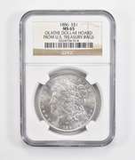 MS65 1886 Morgan Silver Dollar Olathe Dollar Hoard Treasury Bags - NGC
