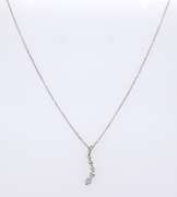 Dazzling White Gold Diamond Journey Necklace