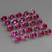 Ravishing 5.55ct violet pink Rhodolite Garnet set