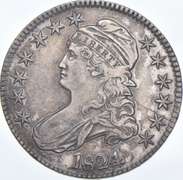 1824 Capped Bust Half Dollar - 106a R4