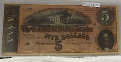 Confederate: 1864  $5 Richmond, circ, signed & numbered