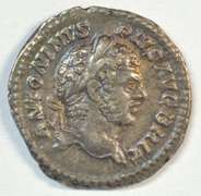 Impressive Mint State Caracalla Roman Silver Denarius, 198-217 AD