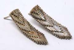 Vintage Sterling Silver Braided Earrings