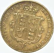 1841 United Kingdom 1/2 Sovereign .1177 AGW