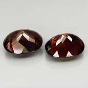 Coffee red! 12.28ct Imperial Topaz set