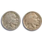 1920 D &1926 D Buffalo Nickels
