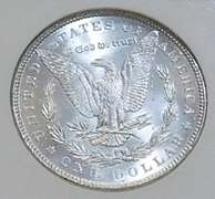 1886 Morgan Dol NGC MS-63, satin