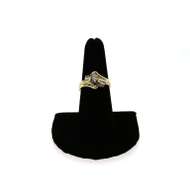 Heavenly Oval Diamond Ring with 14k Gold Band and Channel Set Baguette Diamonds