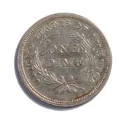 Choice 1837 Large Date Gobrecht Seated Dime