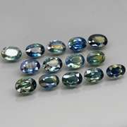 Unheated! 7.63ct oval cut Australian Sapphire set