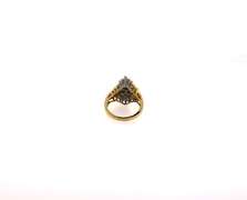 Classic 14k Gold Diamond Cluster Ring