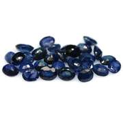 Stunning ink blue 8.64ct oval Sapphire set