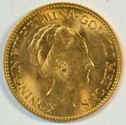 Fresh Choice BU 1925 Netherlands 10 Guilden Gold Piece