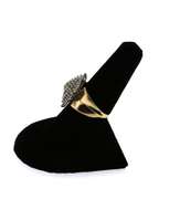 Gigantic Diamond Cluster Ring with 14k Gold Band