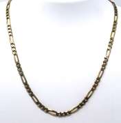 Italian Sterling Silver Figaro Necklace and Bracelet