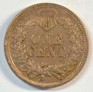 Handsome scarce 1861 Indian Head Cent in AU