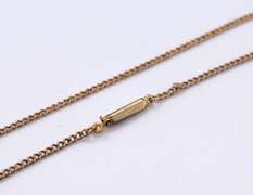 Vintage Yellow Gold Curb Link Chain