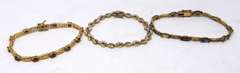 Group Lot of 3 Sterling Silver Bracelets