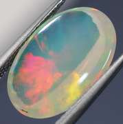 Glowing! 3.73ct full cover multi-pattern Jelly Opal