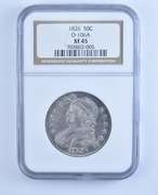 XF45 1826 Capped Bust Half Dollar - O-106A - Graded NGC