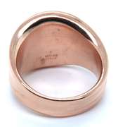 Simple Italian Rose Gold Ribbed Ring