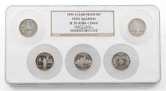PF70UCAM 1999-S DE/CT/PA/NJ/GA State Quarters Clad Proof Set - NGC