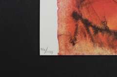 SALVADOR DALI ORIGINAL LITHOGRAPN IN COLORED FROM BIBLE SERIES  GLORIA VULTUS MOYSI 1969 DALI