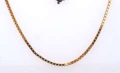 Italian Sterling Silver Box Chain Necklace