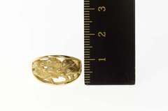 10K Yellow Gold Graduated Swimming Dolphin Diamond Band Ring