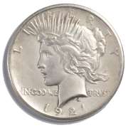 1921 Unc Key Peace Dollar